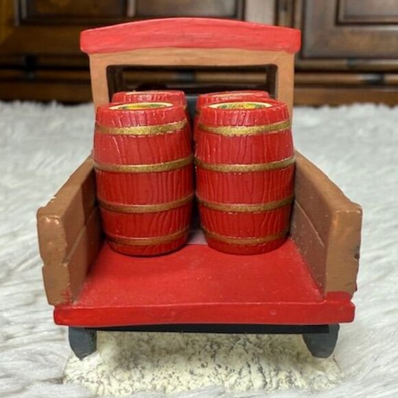 Vintage Coca-Cola Town Square Collection Pickup Truck w/Removable Barrels Figure - Picture 6 of 13